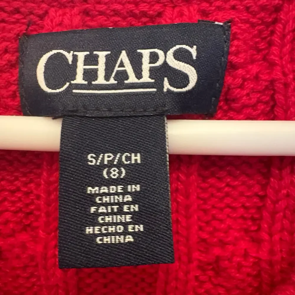 Chaps Sweater Vest and Button Down Set Boys Size 8